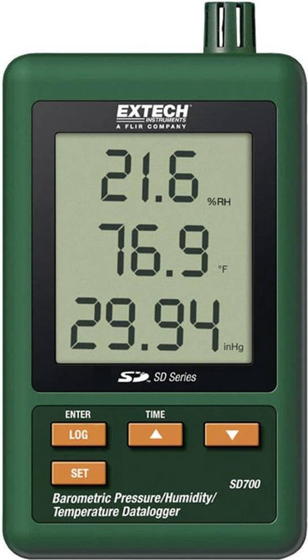 Extech SD700 Multi datalogger - temperatur - 0 til +50 °C - lufttryk - 10 til 1100 hPa - luftfugtighed - 10 til 90 % Hrel
