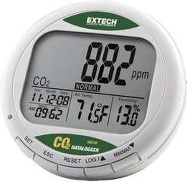 Extech CO210 - CO2-mittari - NDIR-anturi - hiilidioksidi
