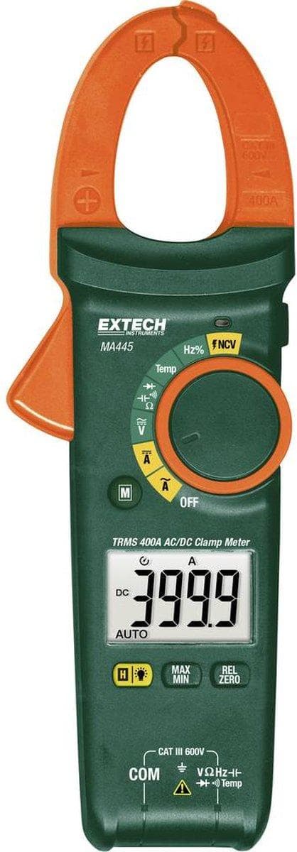 Extech MA445 multimeter, klemmemåler Digital CAT III 600 V skærm (tæller): 4000 Grøn, Orange