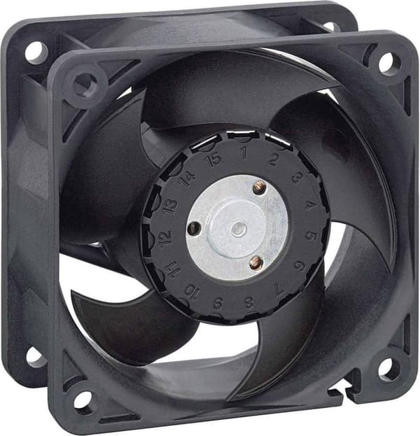 EBM Papst 624 H Aksialventilator 24 V/DC 46 m³/h (LxBxH) 60 x 60 x 25 mm Sort