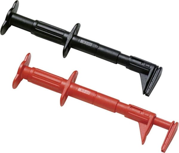 FLUK Test Penna/Klämskena Clamp Alligator Clips., rd. och sw