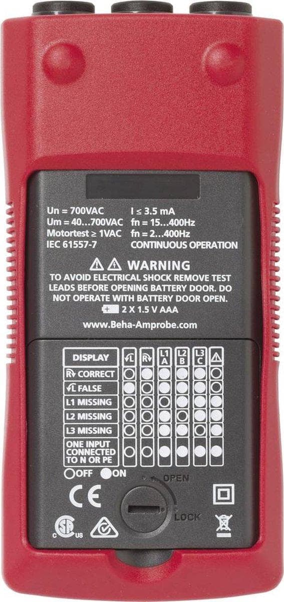 Beha Amprobe PRM-6-EUR Pyörivä kenttämittari CAT IV 600 V LCD