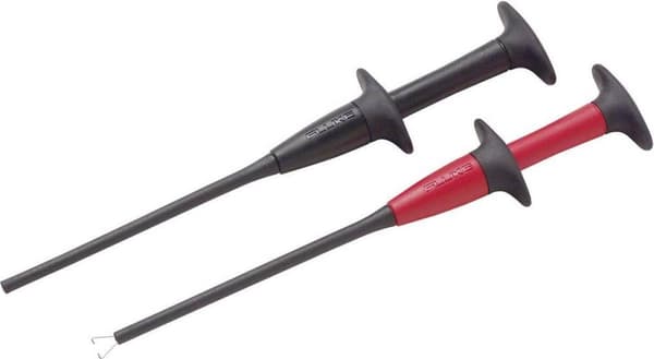 Fluke AC283A säkerhetskrokodilleklämma uttag 4 mm CAT IV 600 V, CAT III 1000 V Röd, Svart