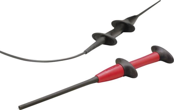 Fluke AC283A säkerhetskrokodilleklämma uttag 4 mm CAT IV 600 V, CAT III 1000 V Röd, Svart
