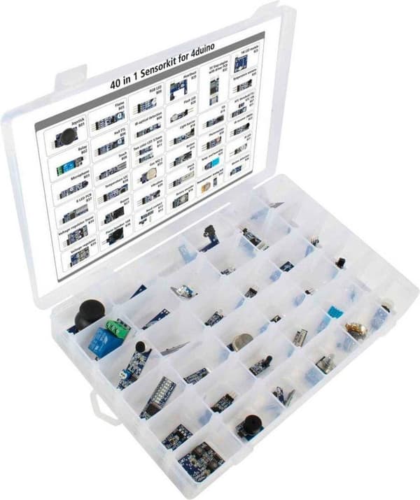 Allnet 4duino_40in1_Kit1 sensorsæt Velegnet til serier: Arduino 1 sæt(er)
