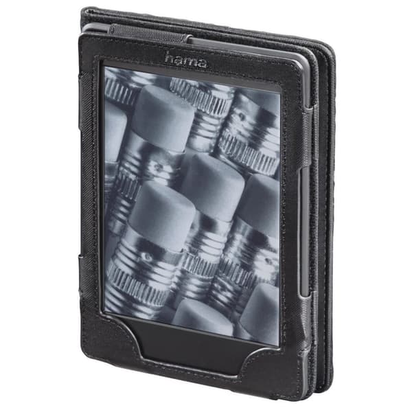 Hama "Arezzo" - Flip-etui til e-bogslæsere - polyurethan - sort - 15,20 cm (6") - til Amazon Kindle Paperwhite 3G, Kobo eReader Glo, PocketBook Sense