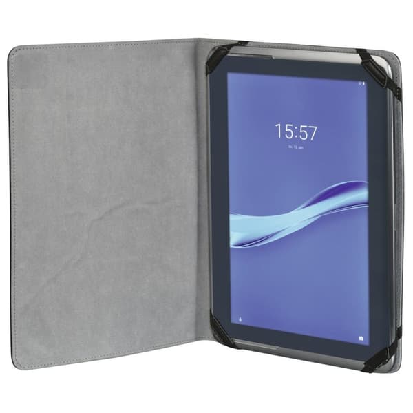 Hama "Piscine" - flip cover for e-book readers - polyurethane - black - 15.20cm (6") - for PocketBook Sense with KENZO cover, Touch HD 3, Ultra, Tolin