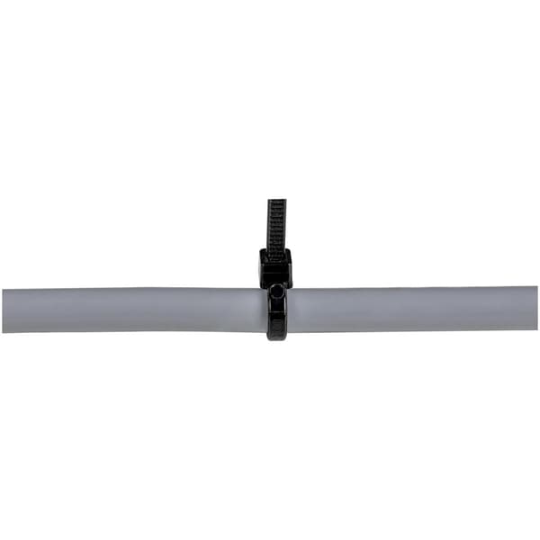 StarTech.com 15 cm (6") nippusiteet, 3 mm (1/8") leveä, 39 mm (1-3/8") nipun halkaisija, 18 kg (40 lb) vetolujuus, nailoniset itselukitut vetoketjut,