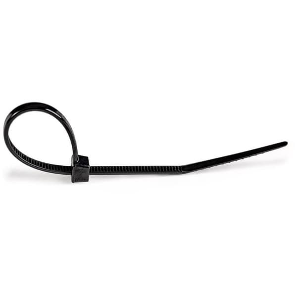 StarTech.com 15 cm (6") nippusiteet, 3 mm (1/8") leveä, 39 mm (1-3/8") nipun halkaisija, 18 kg (40 lb) vetolujuus, nailoniset itselukitut vetoketjut,