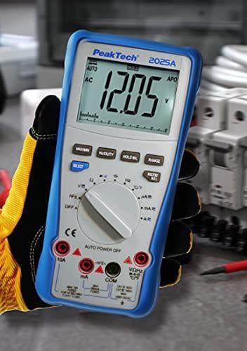PeakTech multimeter, digitalt, 1kV, 20MHz, 60MOhm (P 2025 A)