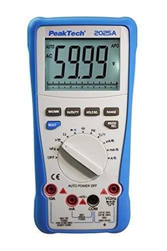 PeakTech multimeter, digitalt, 1kV, 20MHz, 60MOhm (P 2025 A)
