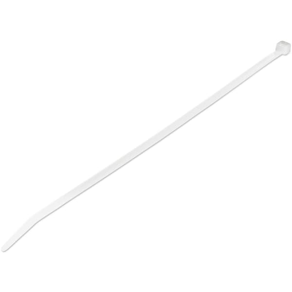 StarTech.com 25 cm (10") kabelbindere, 68 mm (2-5/8") diameter, 22 kg (50 lb) trækstyrke, selvlåsende nylonbånd, UL-listet, 1000 pakke, hvid (CBMZT10N