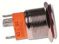 Miniatyrbillede 2 af 2: Joy-it BUTTON22A-M-GR trykknapkontakt 250 V/AC 3 A 1 x slukket/tændt IP67, IK10 låsning 1 stk (KNAP22A-M-GR)