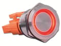 Miniatyrbillede 1 af 2: Joy-it BUTTON22A-M-GR trykknapkontakt 250 V/AC 3 A 1 x slukket/tændt IP67, IK10 låsning 1 stk (KNAP22A-M-GR)