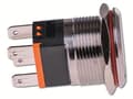 Miniatyrbillede 2 af 2: Joy-it BUTTON22A-L-GR trykknapkontakt 250 V/AC 15 A 1 x tænd/sluk IK10, IP67 momentan 1 stk (KNAP22A-L-GR)