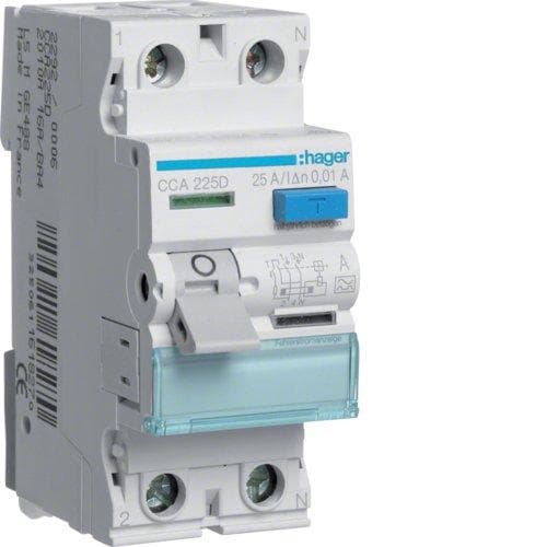 RCCB CCA225D 25A 2-polet 0,01AA (CCA225D)