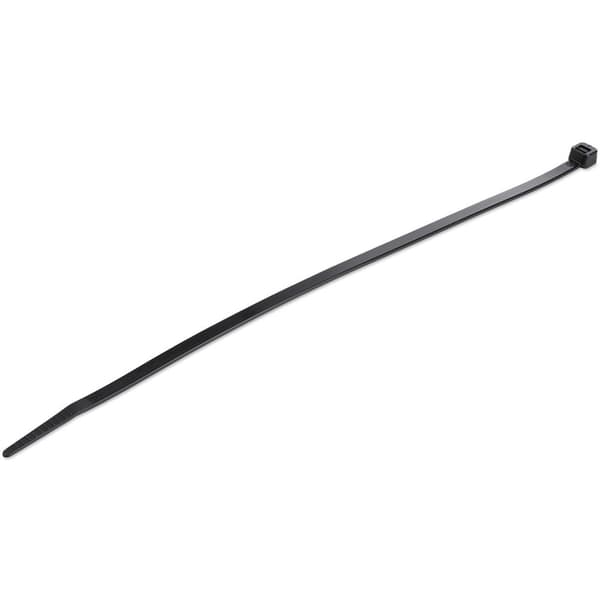 StarTech.com 25 cm (10") nippusiteet, 68 mm (2-5/8") halkaisija, 22 kg (50 lb) vetolujuus, nailoniset itselukitut siteet, UL-listattu, 100 kpl, musta