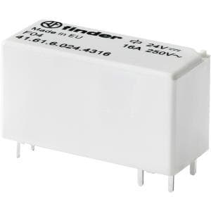 Finder-tulostusrele 24 V/DC 16 A 1 Ei kosketin 41.61.6.024.4316 1 kpl. (41.61.6.024.4316)
