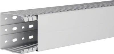 Hager ledningskanal (L x B x H) 2000 x 80 x 80 mm HA780080 1 stk. lysegrå (HA780080)