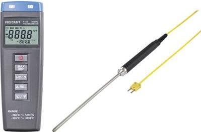 VOLTCRAFT K102 + TP 208 Lämpötilan mittauslaite -200 - +1370 °C Anturityyppi K