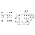 Miniatyrbillede 4 af 4: Finder SERIE 50 9.012.1000-1 50.12.9.012.1000 PCB relæ 12 V/DC 8A 2 skiftekontakter 1 stk.