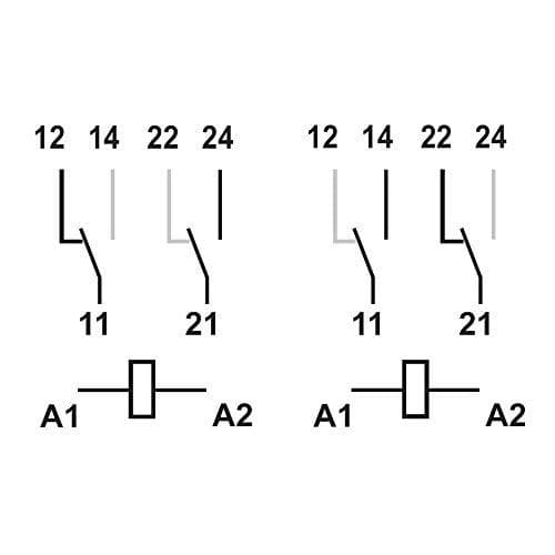 Finder SERIE 50 9.012.1000-1 50.12.9.012.1000 PCB relæ 12 V/DC 8A 2 skiftekontakter 1 stk.