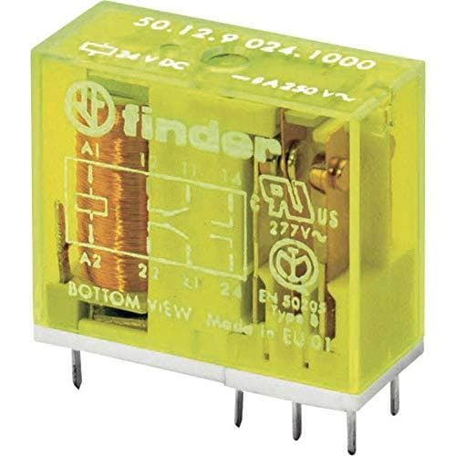 Finder SERIE 50 9.012.1000-1 50.12.9.012.1000 PCB relæ 12 V/DC 8A 2 skiftekontakter 1 stk.