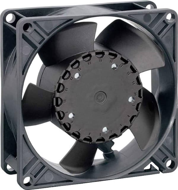 EBM Papst 3314 NN aksiaalituuletin 24 V 80 m/h (P x L x K) 92 x 92 x 32 mm (9293510105) musta