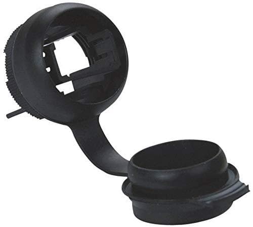 MetzConnect BTR E-DAT Industry universal test jack IP65 - hus med modulære indsatser - sort - 1 port (140UPB-E)