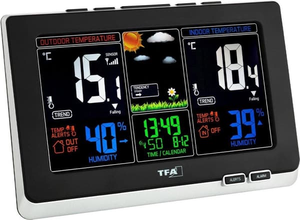 TFA 35.1129.01 Vårradioväderstation med färgad bakgrundsbelysning (35.1129.01)