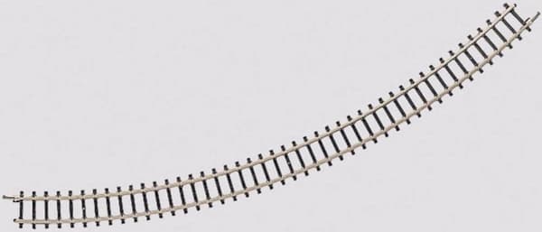 Märklin 8530 Z miniklubbane Buet bane 45° 220 mm - 10 stk. (8530) Sort