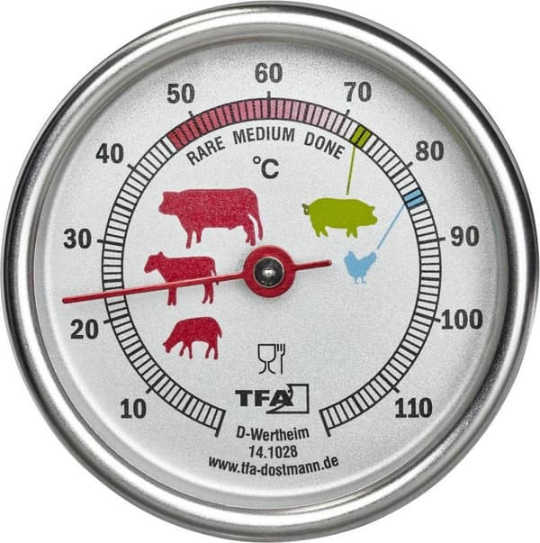 TFA-Dostmann 14.1028 madtermometer 0 - 120 °C analog (14.1028)
