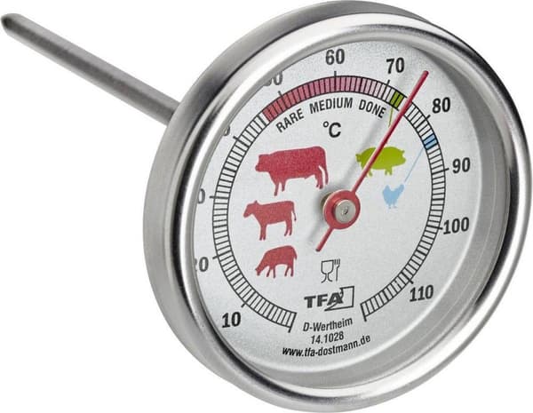TFA-Dostmann 14.1028 madtermometer 0 - 120 °C analog (14.1028)