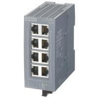 Siemens teollisuuskytkin hallitsematon SCALANCE XB008 Ethernet-porttien määrä 8 LAN-siirtonopeus 100 Mbit/s käyttöjännite (6GK5008-0BA00-1AB2)