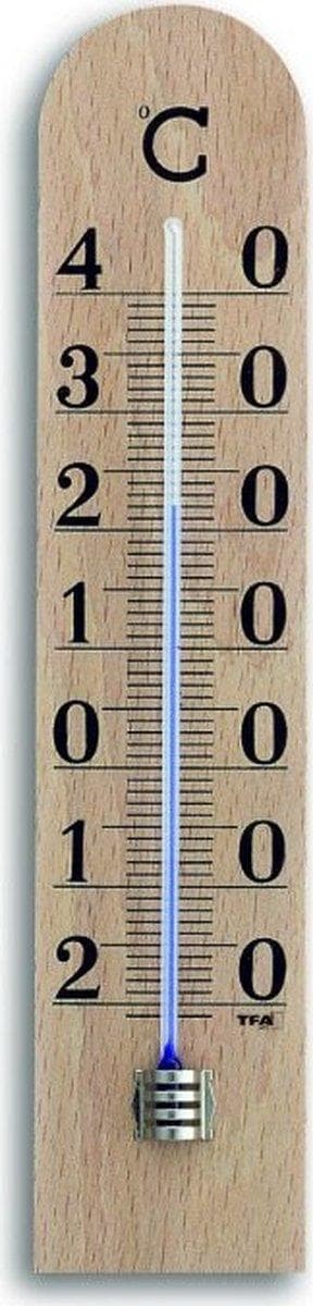 TFA-Dostmann TFA 12.1005 - termometer - inomhustermometer - bok - för upphängning - 56 x 19 x 250 mm - 114 g (12.1005)