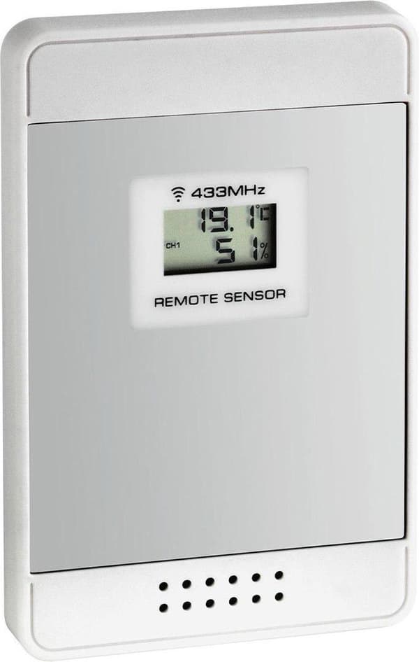 TFA-Dostmann Multy - Sort - Sølv - Indvendigt hygrometer - Indvendigt termometer - Udvendigt hygrometer - Udvendigt termometer - Hygrometer - Termomet