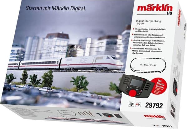Märklin ICE 2 - HO (1:87) - Pojke/Flicka - Svart - Röd - Vit - AC (29792)