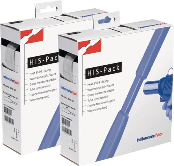 HellermannTyton krympeslangeboks gennemsigtig 1,2 mmx0,6 mmx10 m - 300-30123 (HIS-PACK-1,2/0,6-CL)