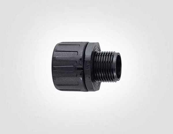 HellermannTyton tilslutningsbeslag nominel størrelse=25 sort lige - 166-21026 (HG25-S-M25 PA66 BK 10)