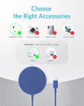 Miniatyrbild 6 av 9: ANKER PowerWave II Magnetic Pad Navy (A2566G31)