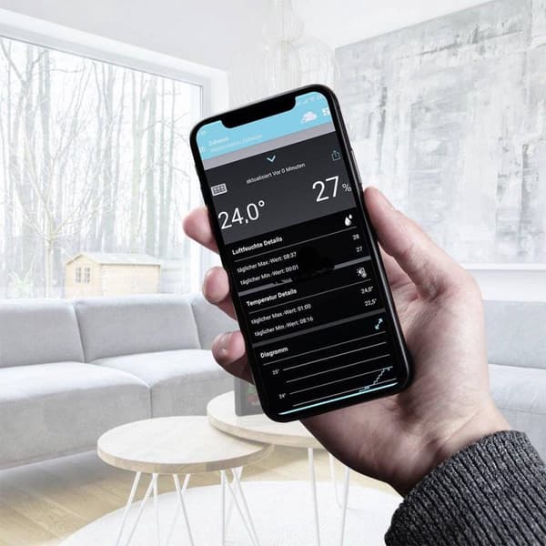 TFA Dostmann TFA radioväderstation SE METEO 35.8000.01 WLAN väderstationsprognos för 12 till 24 timmar (35.8000.01)
