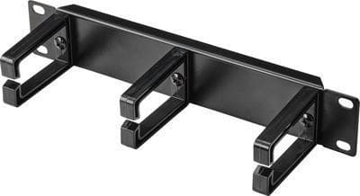 Renkforce RF-4746652 25,40 cm (10") kabelholder, fast installation Velegnet til skabsdybder: fra 300 mm Sort (RF-4746652)