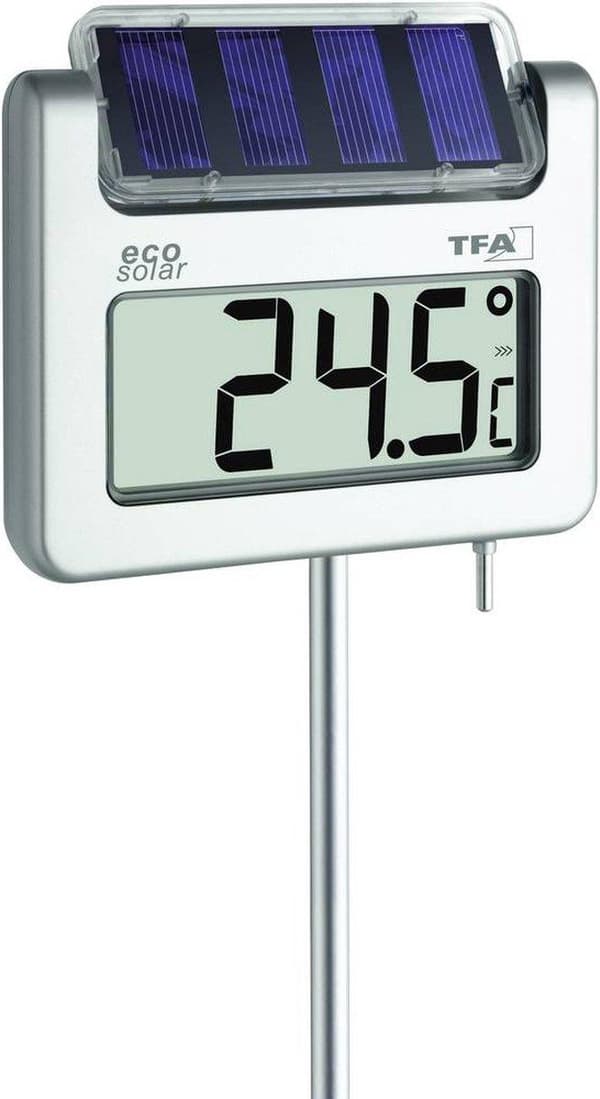 TFA Dostmann Avenue Solar Garden Termometer Sølv (30.2026)