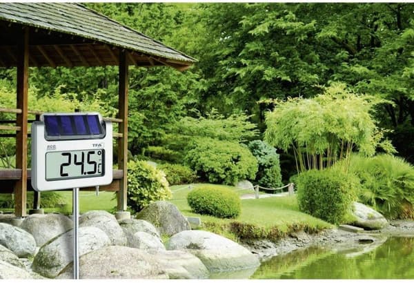 TFA Dostmann Avenue Solar Garden Termometer Sølv (30.2026)