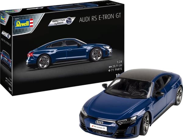 07698 lättklickad Audi e-tron GT bilmodellsats 1 24 (07698)