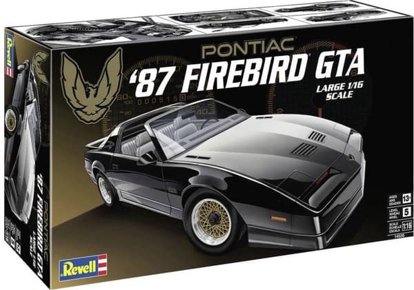 Revell 14535 1987 Pontiac Firebird GTA Car Model Kit 1:16 (14535)