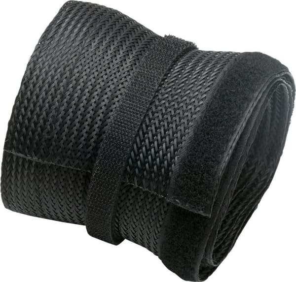 InLine - Kabelslang - tygslang med kardborrefäste, 25 mm diameter - Svart - 1 m (59993A)