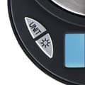 Miniatyrbild 3 av 4: Xavax Jewel Black Countertop Oval Elektronisk köksvåg