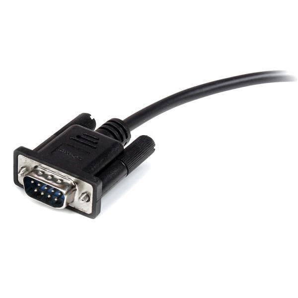 StarTech.com Sort lige gennem DB9 RS232 seriel kabel M/F 2m