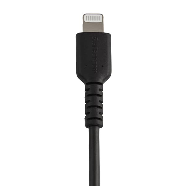 StarTech.com Premium USB-C till Lightning-kabel 15 cm Svart - USB Typ C till Lightning Charge & Sync Laddningskabel - Förstärkt med aramidfibrer - App